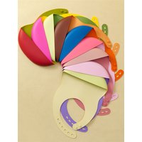 1PCS Baby Bib Waterproof Soft Baby Silicone Bibs Newborn Adjustable Children Burp Cloth Saliva Towel Baby Feeding Stuff