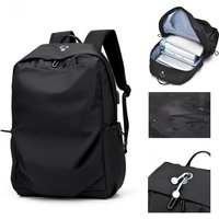 Commuting USB Wear-resistant Backpack Casual Double Shoulder Unisex Waterproof High Student Curved School Bags For Teenagers