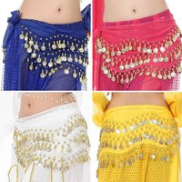 Thailand/India/Arab Dancer Skirt Women Sexy Belly Dance Hip Scarf Wrap Belt Dancer Skirt Female Show Sequins Tassels Costumes