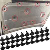 Plastic Hood Insulation Retainer Clip For Toyota Rav4 Aca33 Aca38 Ala49 Asa44 Gsa33 Zsa42 Mark x Grx133 Prius Nhw20 Zvw30 Zvw50