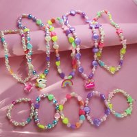 5 SET children's necklace Crown unicon Princess Costume rainbow star necklaces for woman