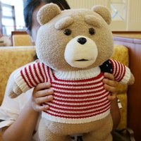 43cm 10 Movie Teddy Bear Ted 2 Plüschpuppe Spielzeug mit Schürze, weicher Plüsch als Weihnachts- oder Geburtstagsgeschenk für gute Freunde