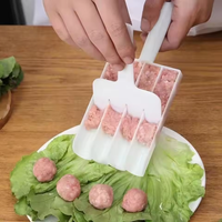 Plastic Meatball Mold Maker Set Fried Fish Beaf Meat Making Balls Mold Spoon Tools Barbecue Gadgets Hot Pot Kitchen Tools
