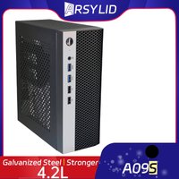 A09S 4.2L ITX Chassis A4 HTPC Portable Computer PC Support PCIe 2.5' SSD Drive Mini IPC Flex PSU Case