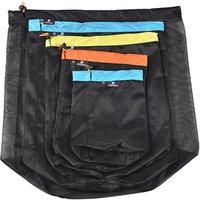 Mesh Bags Lightweight Mesh Stuff Sack Drawstring Storage Bags Compression Pouches For Camping, Hiking, Laundry & Grocery