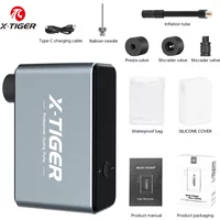 AliExpress X-TIGER Mini electric pump Bicycle rechargeable tyre inflator Lightweight tyre pump Small pump Cycling accessories Mountain bike