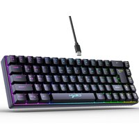 Russian Layout 68 Keys Gaming Keyboard Wired Portable 20 RGB Backlight Russian Alphabet Keyboard for Windows Laptops Computer