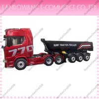 1/18 1509 Rc Semi Dump Trailer Electric Lifting For Rc Tractor Truck 1501pro Tail Light Support Leg No Sound System Model