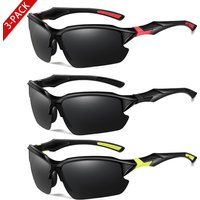 3 Pairs Polarized UV400 Fishing Sunglasses for Men and women Outdoor Sports Cycyling Travel Driving Hiking Camping