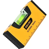 100mm Portable Magnetic Pocket Level High-precision Aluminum Structure Spirit Bubble Level Horizontal Level