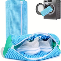 1/2pcs Washing Machine Bag, Laundry Shoe Bag, for Washing Machine and Dryer, Reusable Durable Zipper Sports Shoe Washing Bag