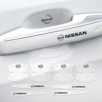 8Pcs Car Door Handle Protection Film Door Bowl Stickers for Nissan Qashqai J11 J10 Versa Juke Kicks Patrol Y62 March X-trail