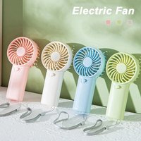 Outdoor Travel Mini Rechargeable Cooling Fan Portable Student Dormitory Noise Small Electric Fan Cute Creative Handheld Fan