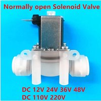 Normally Open Solenoid Valve Magnetic 3/8 " Quick Connector DC 12V 24V 36V 48V DC 110V 220V Water Inlet Switch Controller