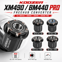 Koozer Freehub Converter For XM490 XM490 PRO BM440 XM460 XD HG MS 8-12S QR Thru End Cap Adapter Mountain Bike Hub Parts