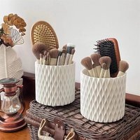 1PC/Rotating makeup brush storage cartridge Shelf Desktop storage box Pen holder.