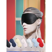 Silk Sleep Mask 100% Real Natural Pure Silk Eye Masks with Adjustable Strap for Sleeping Blocks Light Reduces Puffy Eyes Mask