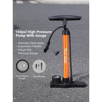 AliExpress West Biking WEST BIKING 160 PSI Bicycle Pump With Gauge Schrader Presta Valve Bike Pump Motorcycle Ball Tire Inflation Pump Bike Accessories