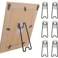 1/2 set of photo frame bracket - self-adhesive adjustable durable metal display stand, suitable for art works, photos, home deco