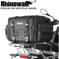 Rhinowalk Motorcycle Tail Bag 26L/45L/60L/80L Waterproof Expandable Motorcycle Bag Large Capacity Travel Motorcycle Rack Bags