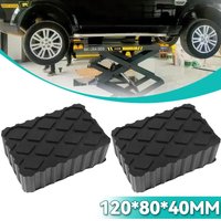 2Pcs Rubber Jack Pad Shock-Absorbing Support For Car Jacks Lifting Equipment Elastic Blocks Accessories