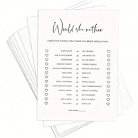 20pcs Bridal Shower Games Who Knows The Bride Best Greerds Card Activities For Weddings, Bridal Showers And Bachelorette Parties
