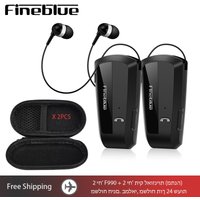 Fineblue F990 Bluetooth V5.4 Headset headphone in lotus wireless earbuds for driving phone call and cycling