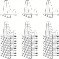 5/10/20/30PCS Clear Acrylic Coin Display Stand Holders Small Easel Rack Trading Card Holder Support for Kpop Idol Card Organizer