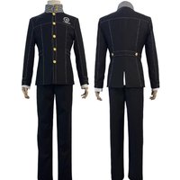 Anime Mens Yu Narukami Outfit Cosplay Costume School Uniform Coat Shirt Pants Halloween Christmas Outfit Suit image 3