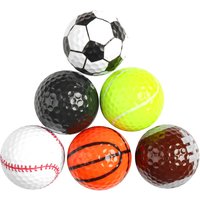 6 Pack Funny Happy Gilmore Golf Balls Gift Set, Hilarious Novelty Golf Ball Set , Fun Golf Accessories For Father's Day Gift