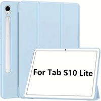 Case for Samsung Galaxy Tab S10 Lite / S10 FE / S9 FE 10.9-Inch , Soft TPU Tri-Fold Stand Protective Cover, Auto Wake/Sleep