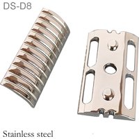 Dscosmetic D8 Brass/Ti/316 Stainless Steel Double Edge Safety Razor Head