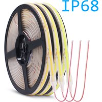 12V 24V IP68 COB LED Strip Light 5m 10m 15m 20m 0.5m White Waterproof Flexible Tape 320LEDs/m High Density Bright Liner Lighting
