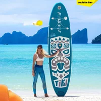2026 Paddle Board Inflatable Paddle Board Surfboard SUP Standing Beginner Portable Thickened PVC Paddle Board