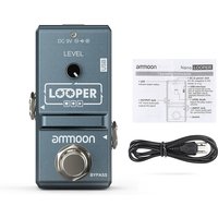 AP-09 Loop Electric Guitar Effect Pedal Looper True Bypass Unlimited Overdubs 10 Minutes Recording with USB Cable Effector