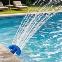 1/2 Piece Set of Swimming Pool Oxygenation Fountains That Lower Water Temperature and Create a Waterfall Effect for Above-Ground and Underground Swimming Pools