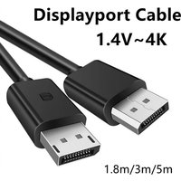 5M 3M 1.8M DP Cable Displayport Video Audio Cable Display Port Adapter For Phone TV Box Laptop Video Game DP Cable Display Port