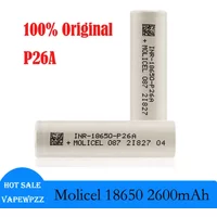 1-10pcs Original Molicel 18650 2600mAh 25A P26A Battery 3.7V Rechargeable lithium li Ion Batteries For UAV Toys VS P28A Cell