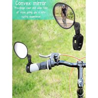 AliExpress NONE 1-6pcs Bike Rearview Mirror 360° Adjustable Rotatable Handlebar Convex Mirror Safe Wide Angle For Bicycle Cycling Outdoor Sports
