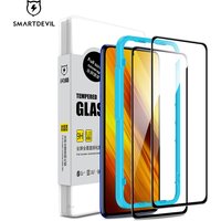 SmartDevil Full Cover Tempered Glass for Xiaomi POCO F6 X3 Pro GT X3 Screen Protector for Poco F6 Pro HD