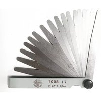 Feeler Gauge17 Blades Feeler Gauge Metric Gap Filler 0.02-1.00mm Gage Measurment Tool For Engine Valve Adjustment Tire Repair