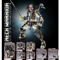 LEYI 76110 Mechanical Stalker Warrior Building Blocks, 1082+PCS Dark Theme Action Figure Model, Adult Collectible Display Toy