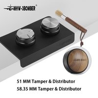 Doseur à expresso et distributeur de café, avec tapis de bourrage et brosse de nettoyage, ensemble d'outils de nivellement professionnels, MHW-3BOMBER 51/53/58mm
