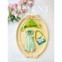 2026 Kari Doll Clothes and skirts Pink and green plaid pants sweater hat and baby clothing set for Landazz Landoudou Doll