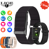 LIGE Smart Watch Men Women Fitness Smart Bracelet Sports Band Heart Rate Blood Pressure Monitor Waterproof Multifunction Watches