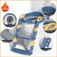 Multifunctional Foldable Step Stool Stepped Design Kids Toilet Potty Training Ladder Baby Helper