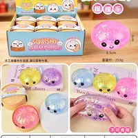 Hot Glitter Dumpling Squishy With Box Dumplings Sensory Squeeze Blind Box Toy For Stress Sparkling Maltose Stress Relief Toy