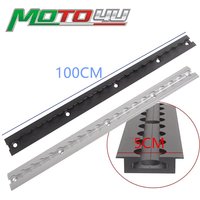 MOTO4U Embedded Aluminum Airline Rail 100CM L-Track Cargo Control For Securing Motorcycles ATVs Utility Tractors Dirt Bikes 1PC
