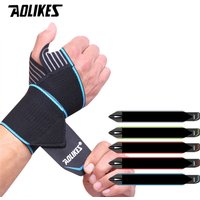 AOLIKES 1 Pair Wrist Brace with Thumb Support Wrist Compression Straps for Workouts, Gymnastics, Weightlifting, Men, Women