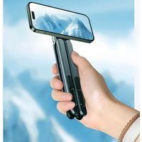 Handheld Selfie Stick Metal Portable Magnetic Mobile Phone Holder Rotate Multifunction Foldable Bracket for Phone Laptop Pad